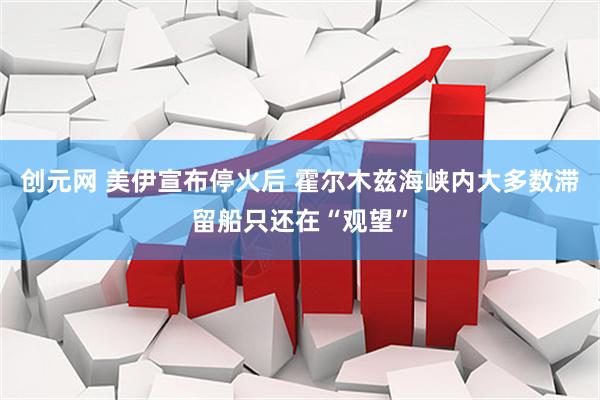 创元网 美伊宣布停火后 霍尔木兹海峡内大多数滞留船只还在“观望”